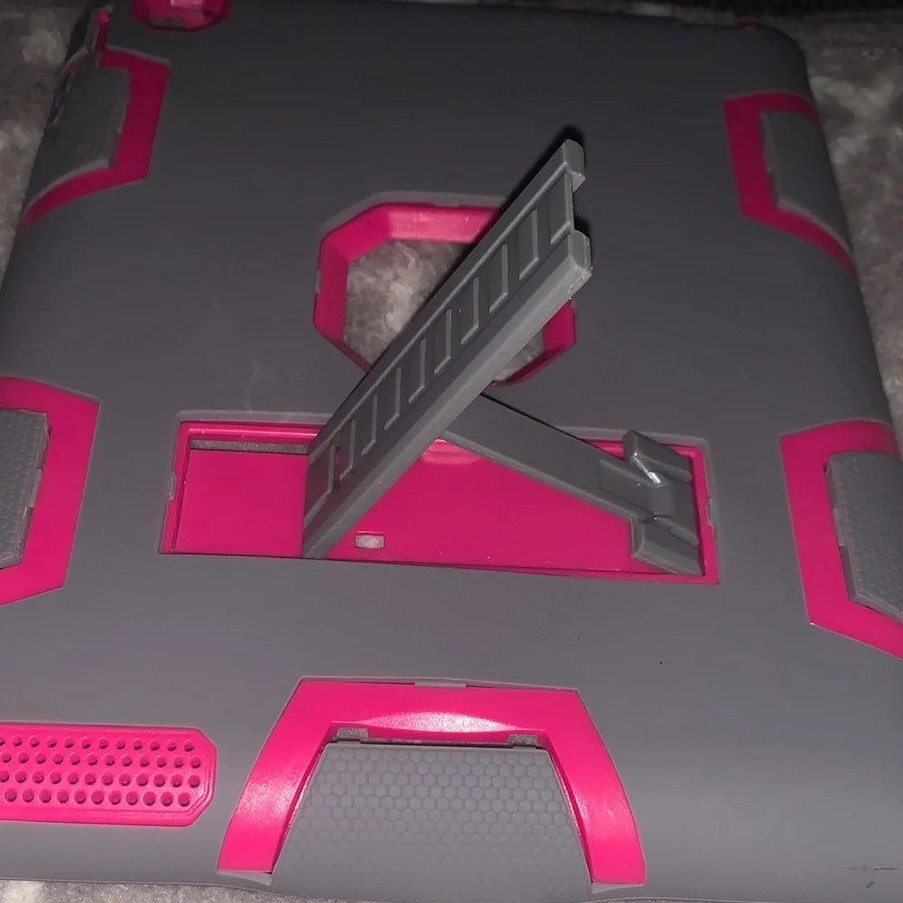 Pink and Gray Tablet Case